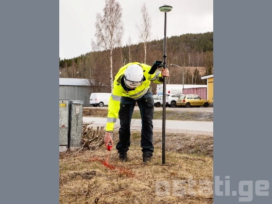 აზომვითი ნახაზები და ტოპოგრაფია მცხეთაში.
